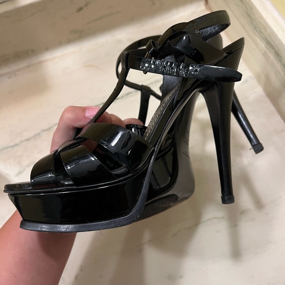 Ysl patent black tribute heels - Picture 4 of 8